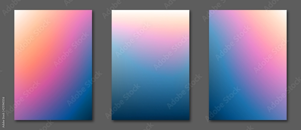 Fototapeta premium Abstract holographic cover design. Vector creative illustration. Mockup template for design. A4 paper size poster with abstract liquid fluids rainbow background. Iridescent flyer. Party invitation.