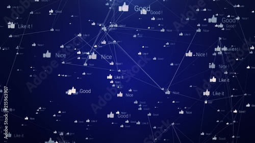 Like it,good,nice.Get more likes.World Like,good,nice flying and connecting people, internet network..Use in youtube,  vimeo, facebook  and other media sites.Blue.