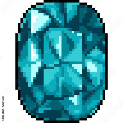 vector pixel art jewelry gemstone