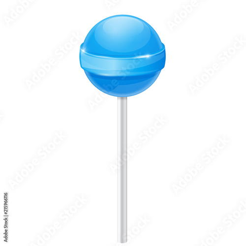 Lollipop. Blue candy