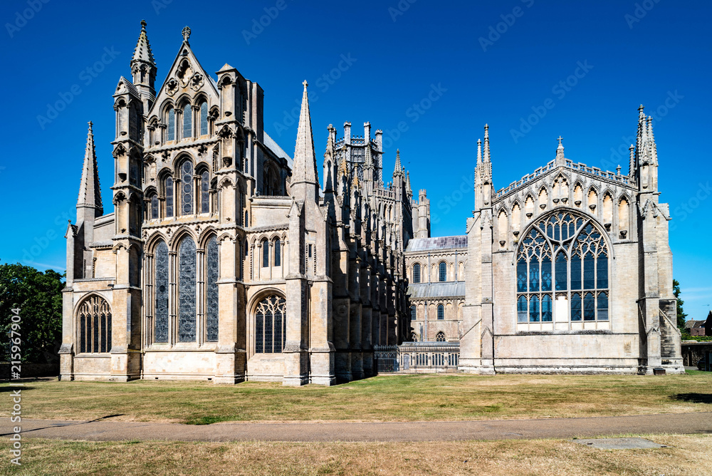 East Side of Ely Cathedral in Ely, England, United Kingdom