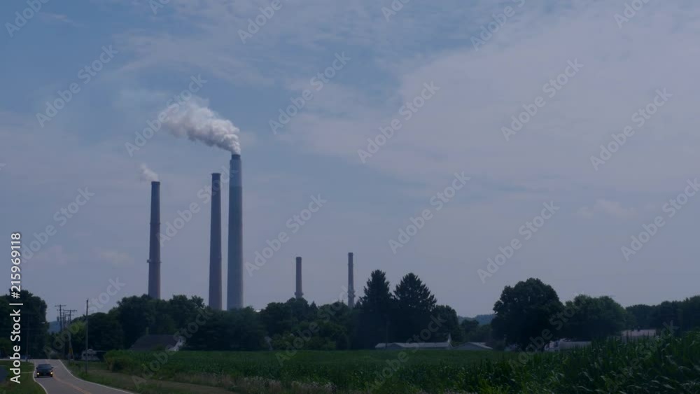 Powerplant in Conesville, Ohio wide shot Powerplant in Conesville, Ohio wide shot
