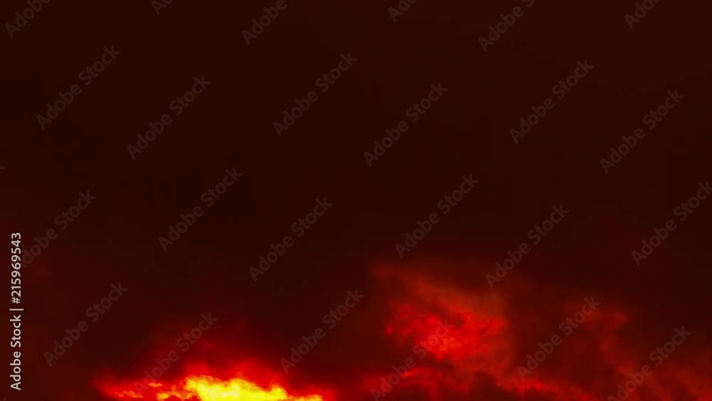 Fast moving clouds or smoke in vibrant fiery colors - ProRes Fast moving clouds or smoke in vibrant fiery colors - ProRes