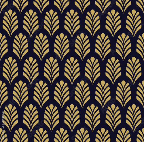 Vector seamless pattern. Wallpaper in the royal and baroque. Background for your design with gold and white ornament. Beautiful wallpaper and curtains.