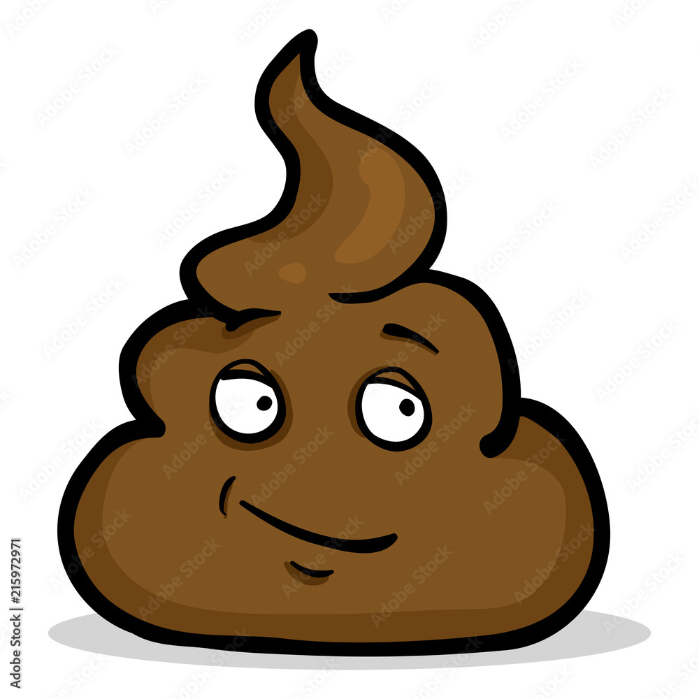 Vector Cartoon Character - Smiling Shit Smiley Vector Cartoon Character - Smiling Shit Smiley