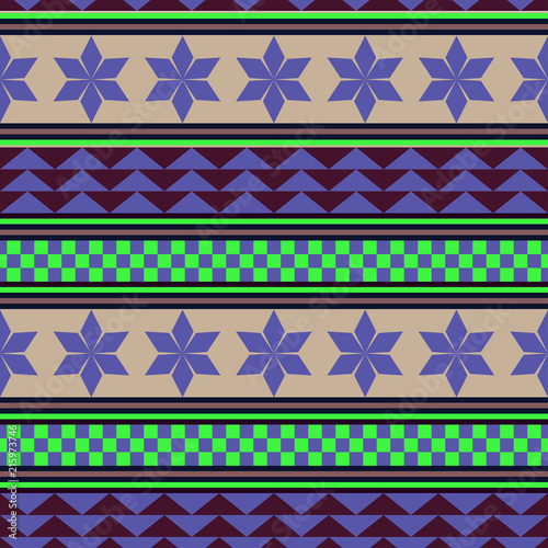 Seamless geometric pattern. Abstract background with different geometric shapes. Pattern for fabric, gift wrapping, paper design, wallpaper, textile, tile, carpet.