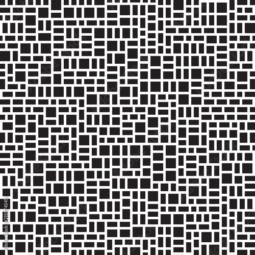 Seamless geometric pattern. Abstract background with geometric shapes. Pattern for fabric, gift wrapping, paper design, wallpaper, textile, tile, carpet. Vector illustration with squares and lines.