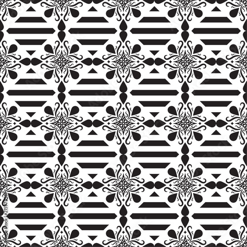 Seamless geometric pattern. Abstract background with geometric shapes. Pattern for fabric, gift wrapping, paper design, wallpaper, textile, tile, carpet. Vector illustration with squares and lines.