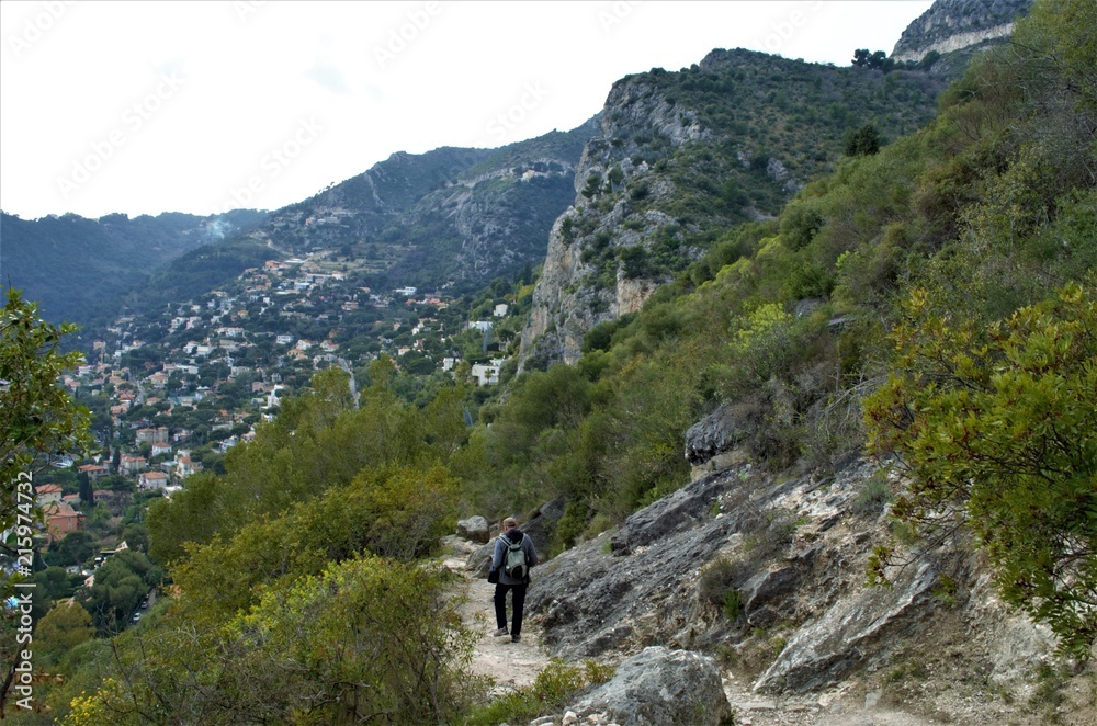 The beautiful trail of Ezze, French Riviera
