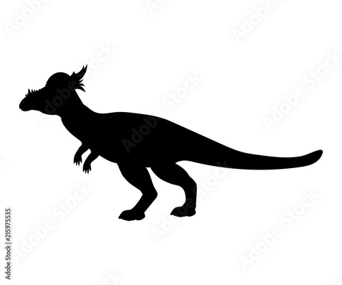 Stygimoloch silhouette dinosaur jurassic prehistoric animal