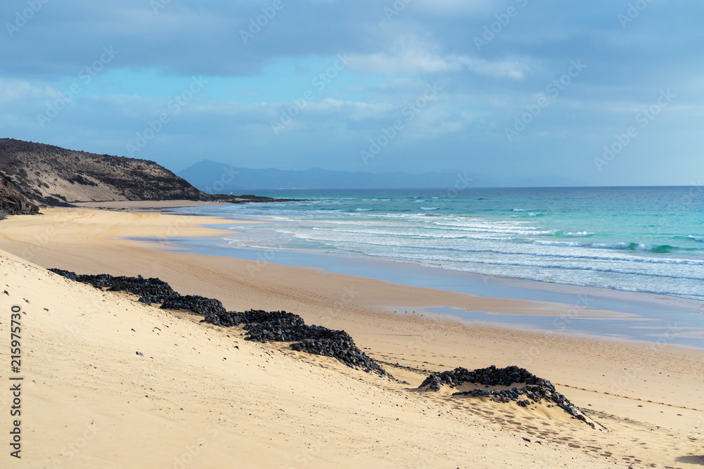 Sandy beach in the Canary island