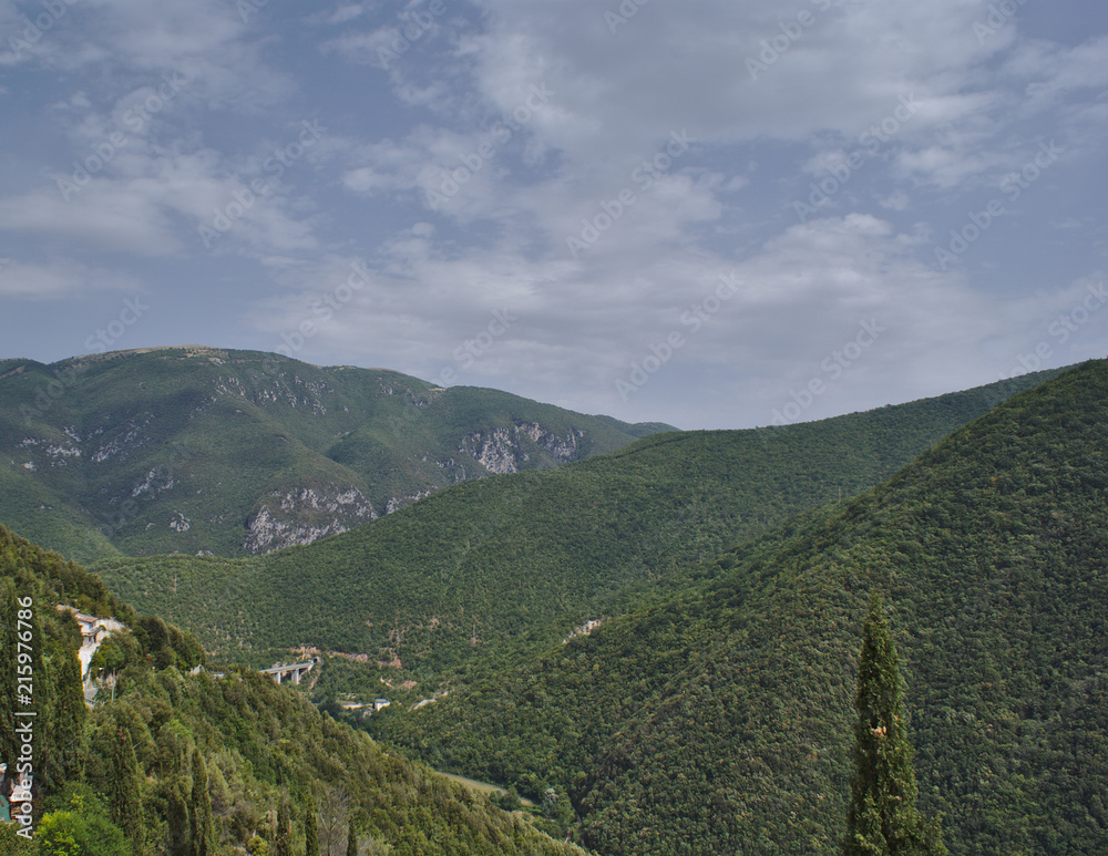 Fototapeta premium Veduta da Cerreto di Spoleto