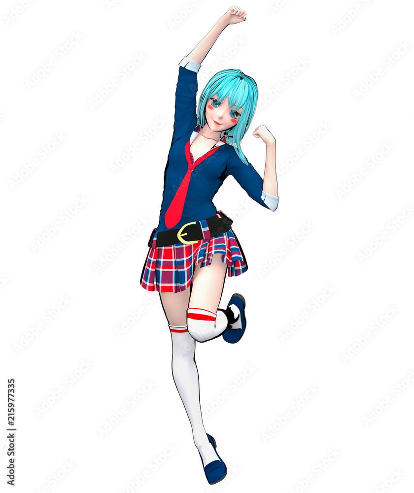 3D sexy anime doll japanese anime schoolgirl big blue eyes and bright makeup. Skirt cage. Cartoon, comics, sketch, drawing, manga illustration. Conceptual fashion art. Seductive candid pose.
3D sexy anime doll japanese anime schoolgirl big blue eyes and bright makeup. Skirt cage. Cartoon, comics, sketch, drawing, manga illustration. Conceptual fashion art. Seductive candid pose.