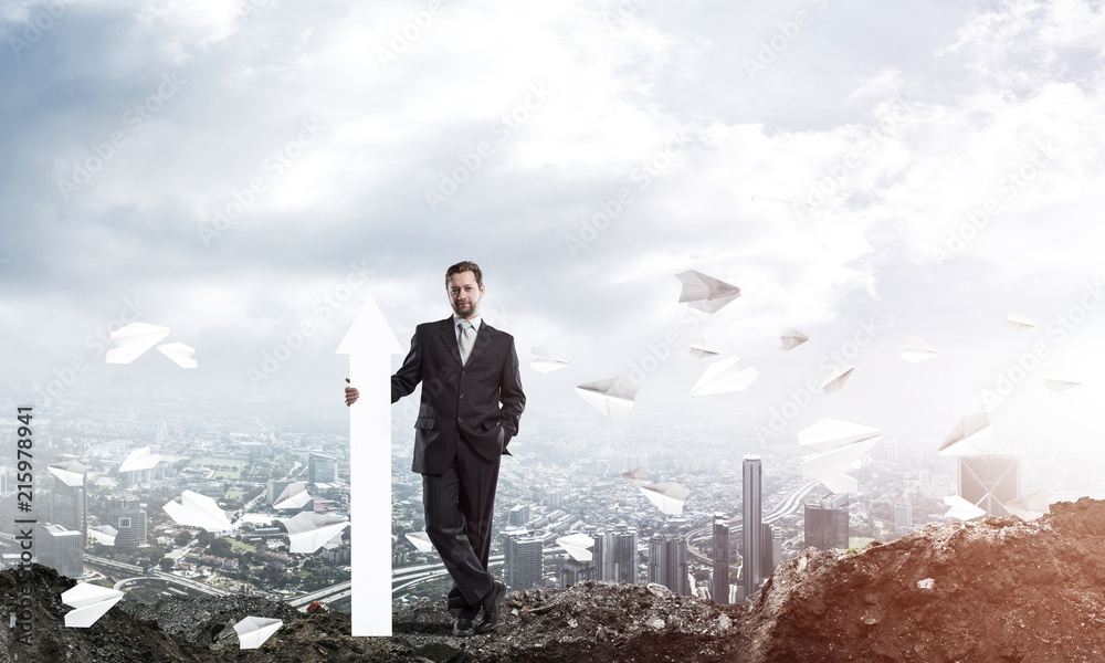 Successful businessman and development Successful businessman and development