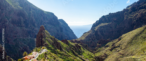 Beautiful panorama of Masca village in Tenerife