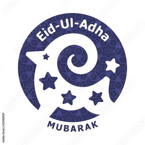 Muslim holiday Eid ul-Adha sign