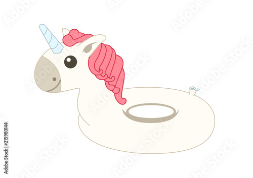 Unicorn floater. Vector Illustration