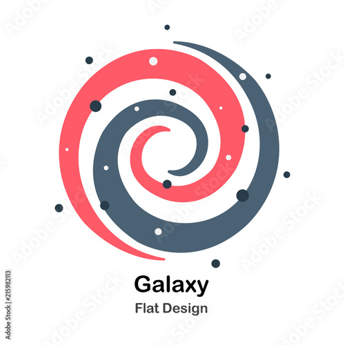 Galaxy Flat Illustration