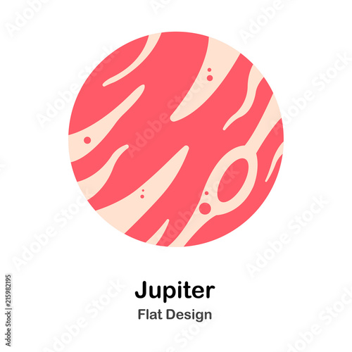 Jupiter Flat Illustration