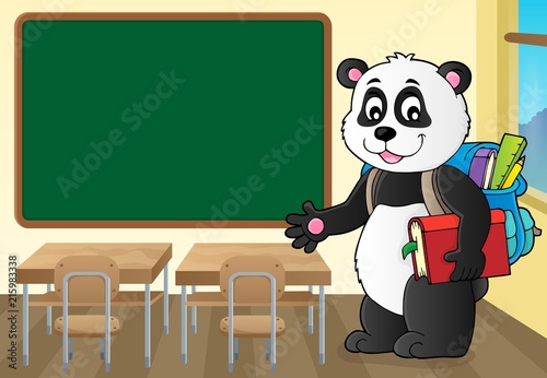 School panda theme image 2