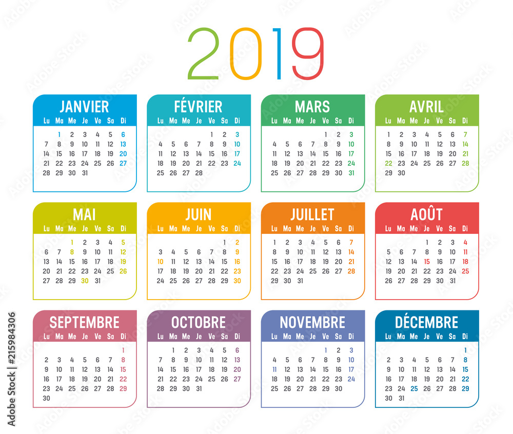 Calendrier Agenda 2019 Calendrier Agenda 2019