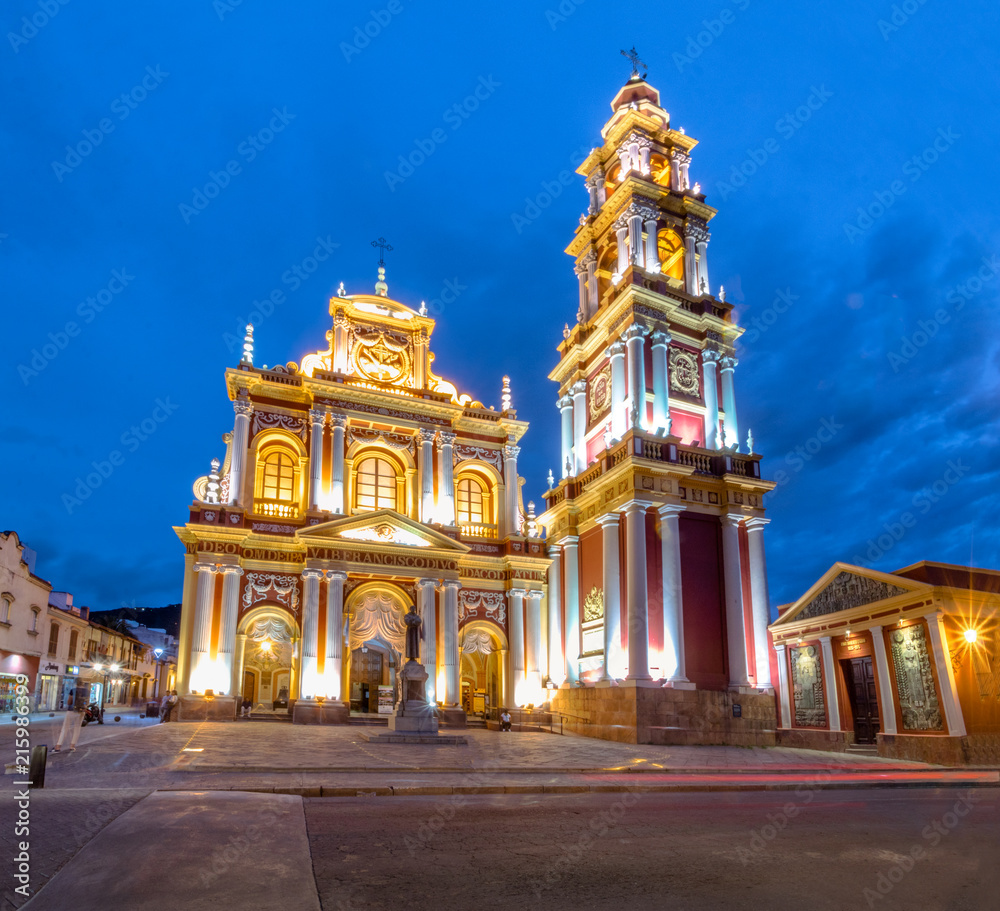 San Francisco Church at night - Salta, Argentina