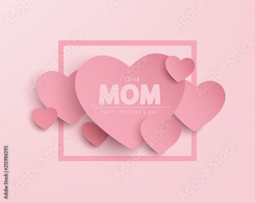 happy mother's day banner vector design