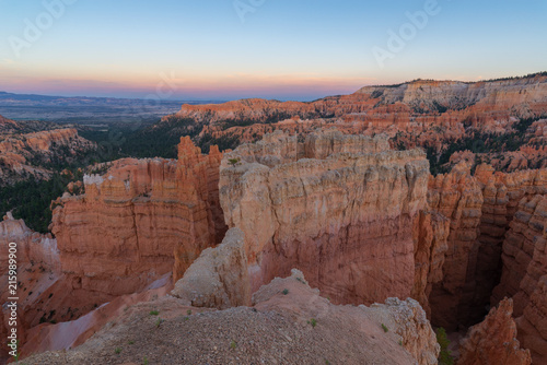 Amphitheater from Sunset Point at sunset, Bryce Canyon National Park, Utah, USA