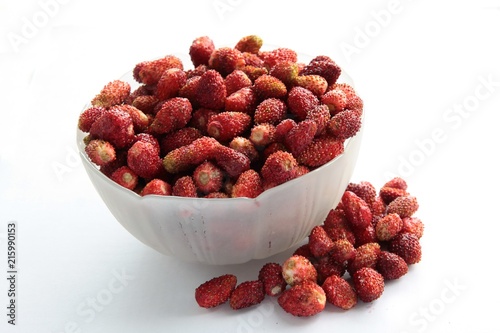 red,sweet strawberries as dessert