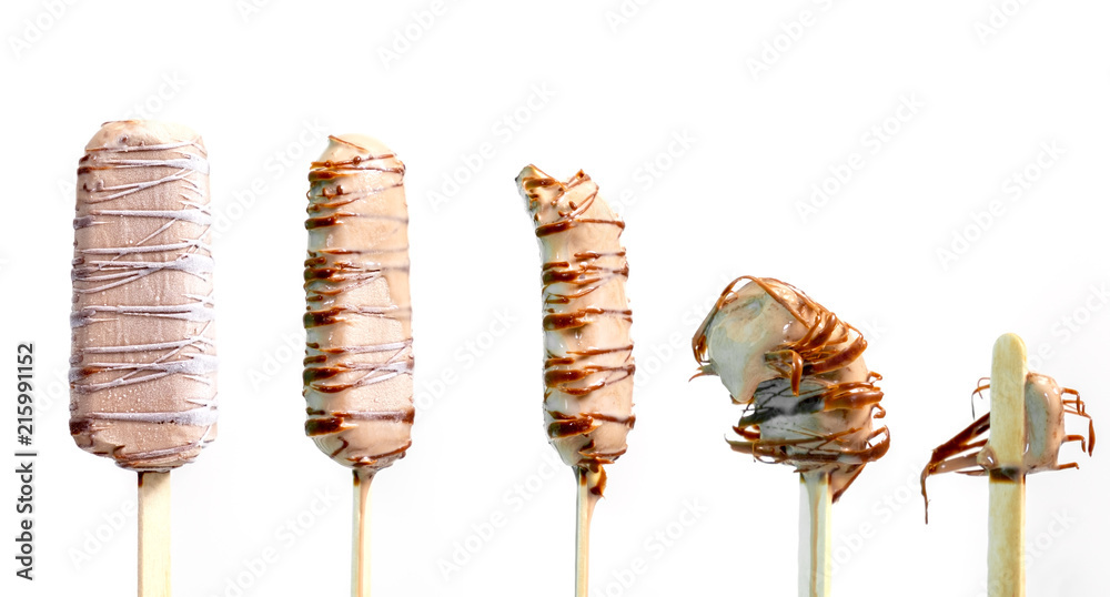 melting melted chocolate ice cream in summer hot weather melting melted chocolate ice cream in summer hot weather
