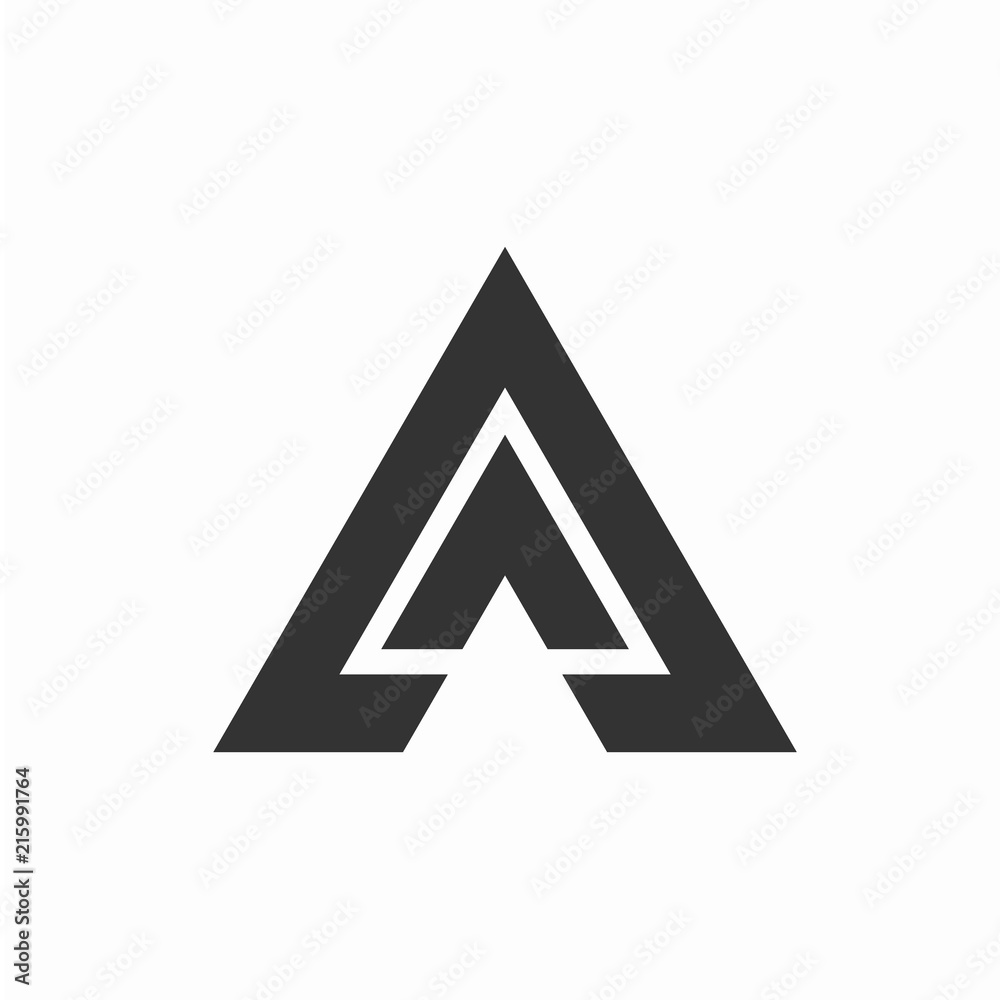 Rectangle Logo Design Concept, Letter A Logo Vector Template Rectangle Logo Design Concept, Letter A Logo Vector Template