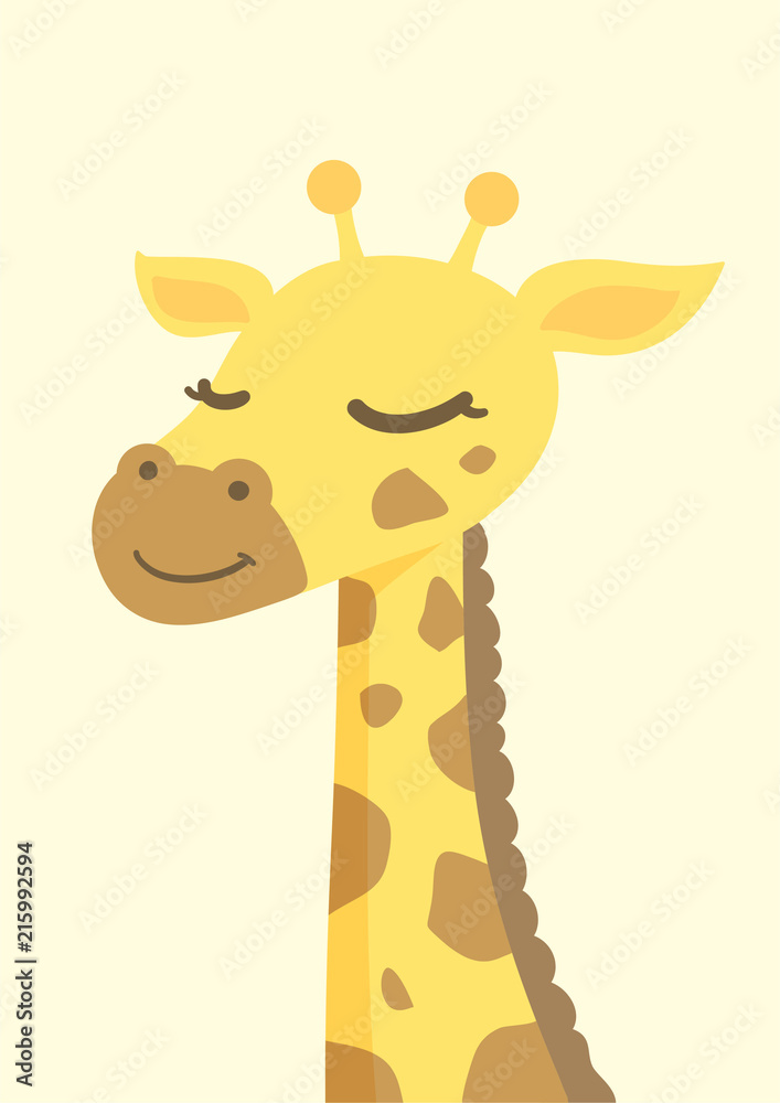 Cute animated giraffe deals