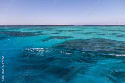 Turquoise Blue Water in Egyptian Red Sea Reefs