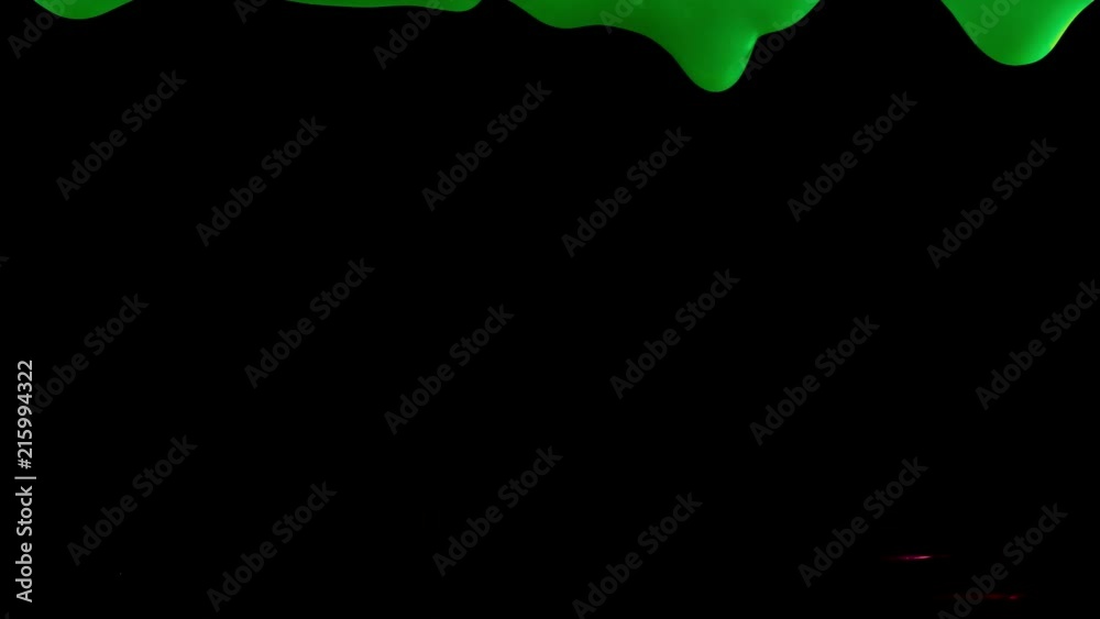Green Slime on Black