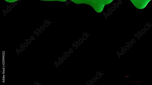 Green Slime on Black