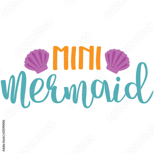 Mini Mermaid Phrase Illustration