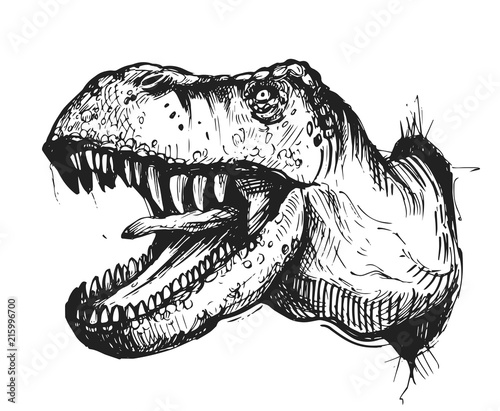 Buy Roaring Tyrannosaurus Drawing Digital Download Online in India  Etsy