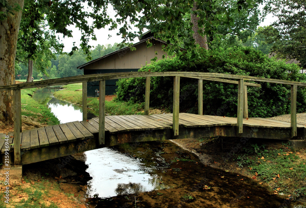 Working Downstream / Barn and stream locate near Prattville, Alabama Working Downstream / Barn and stream locate near Prattville, Alabama