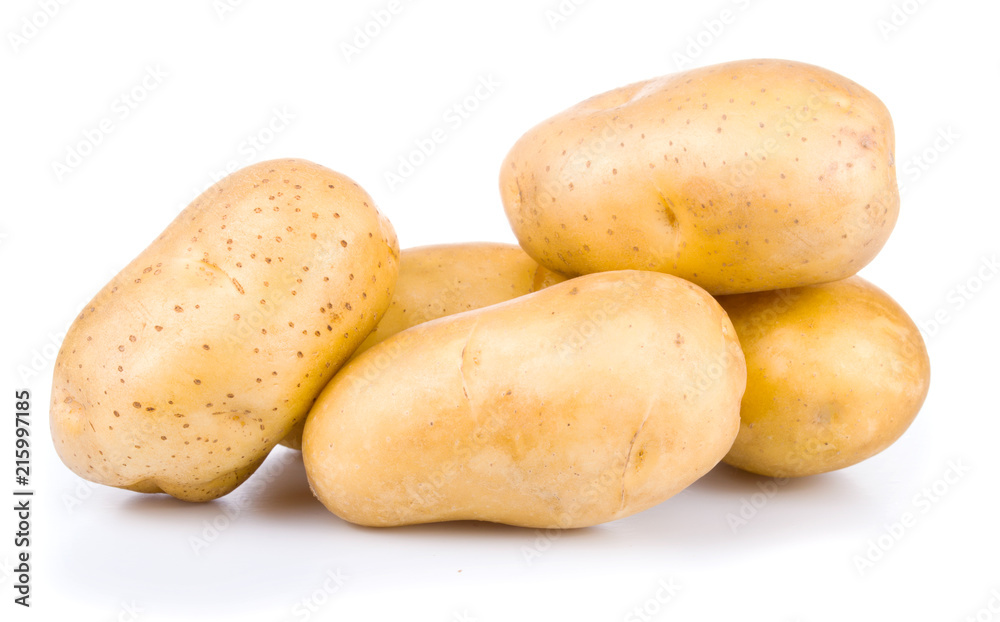 group of yellow tasty new potato isolated on white background close up group of yellow tasty new potato isolated on white background close up