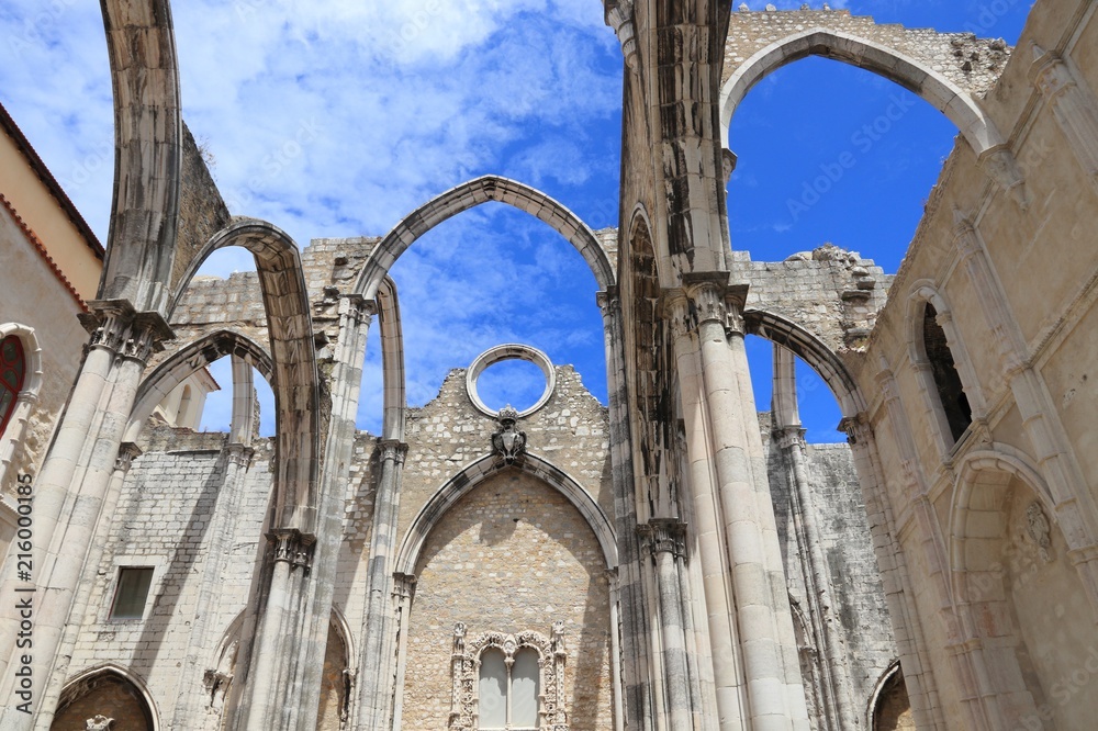 Lisbon church ruin