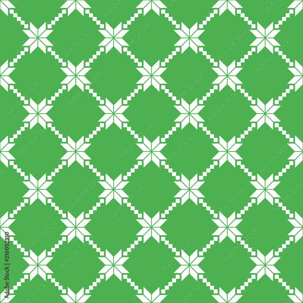 Fototapeta premium Nordic ornament seamless vector pattern