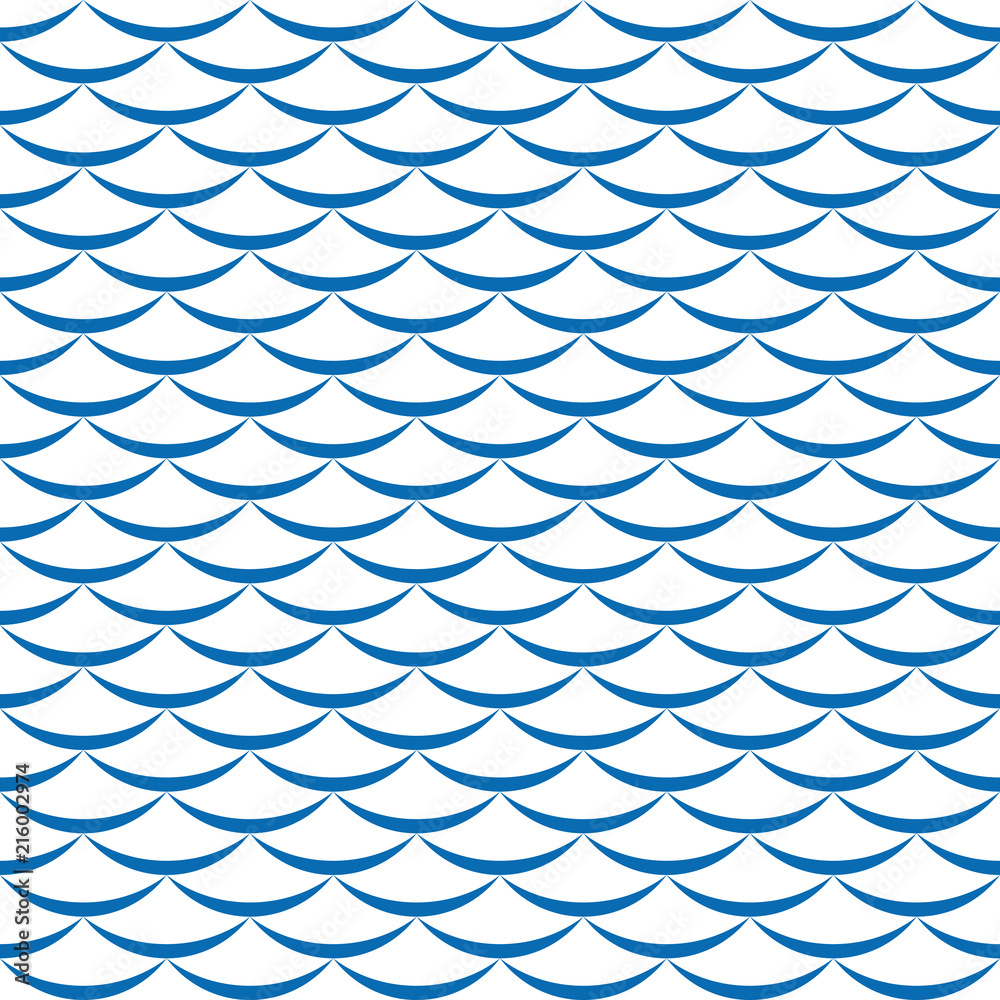 Sea waves vector seamless pattern Sea waves vector seamless pattern