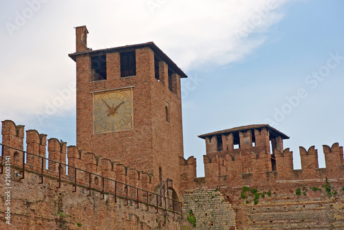 Verona, Castelvecchio, important town in Italy famous in the world for arts, history and nature photo