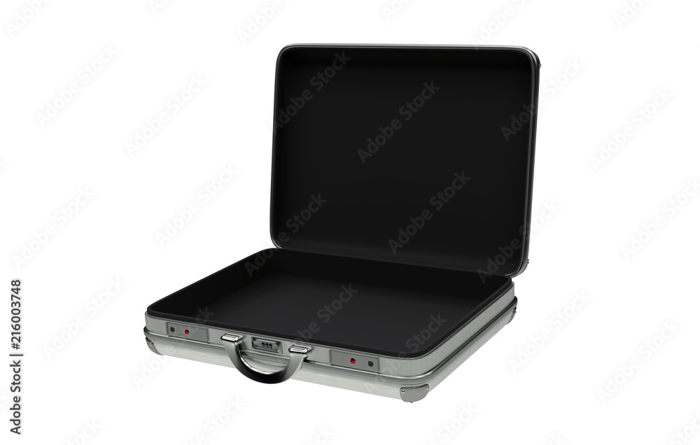 High resolution aluminium case for white background 3d illustration isolate High resolution aluminium case for white background 3d illustration isolate