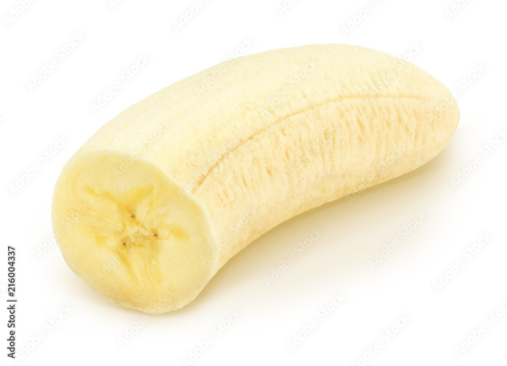 Half of banana isolated on a white. Half of banana isolated on a white.