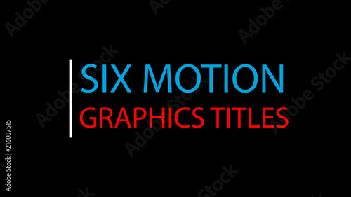Smooth Bar Reveal Titles