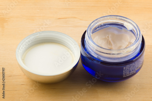 therapeutic cream in a container