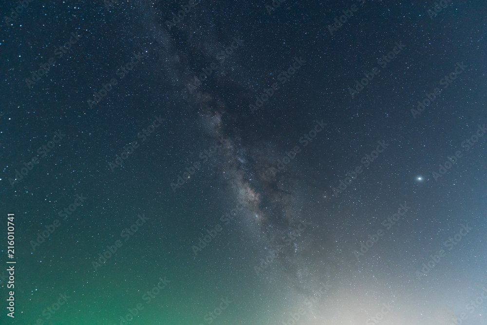 Fototapeta premium The Milky Way. Our galaxy. This long exposure astronomical photography