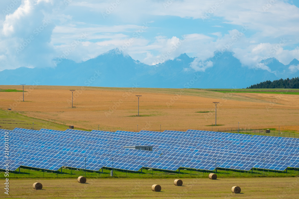 Solar panel field
