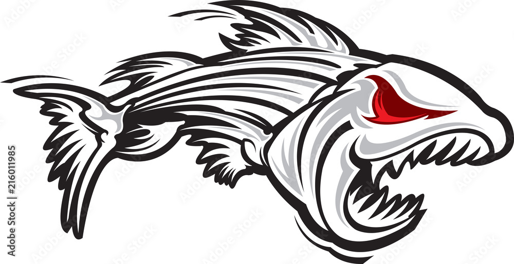 Fototapeta premium Fish skeleton